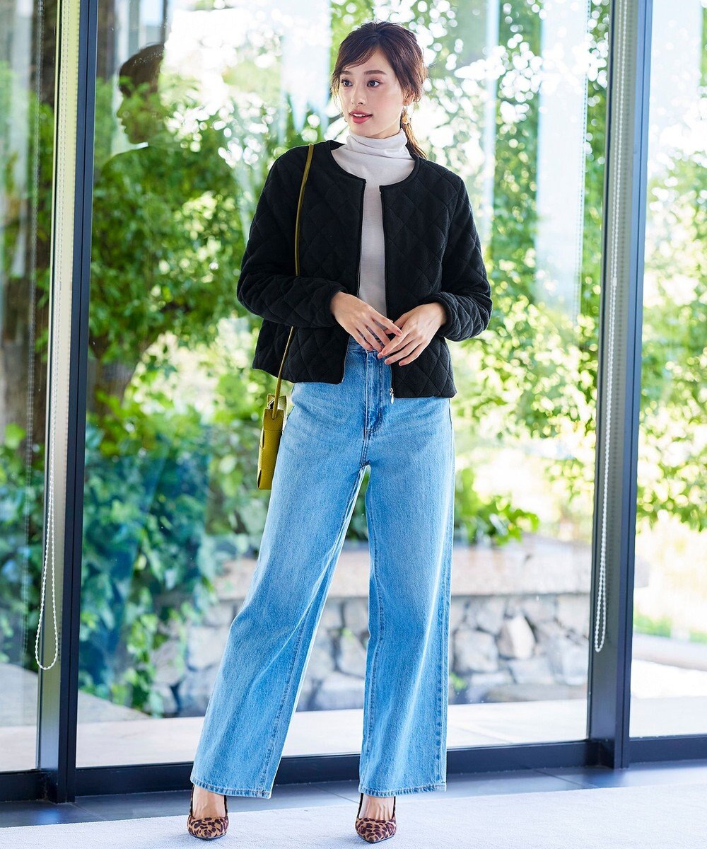 Tiaclasse ボアキルトショートジャケット 