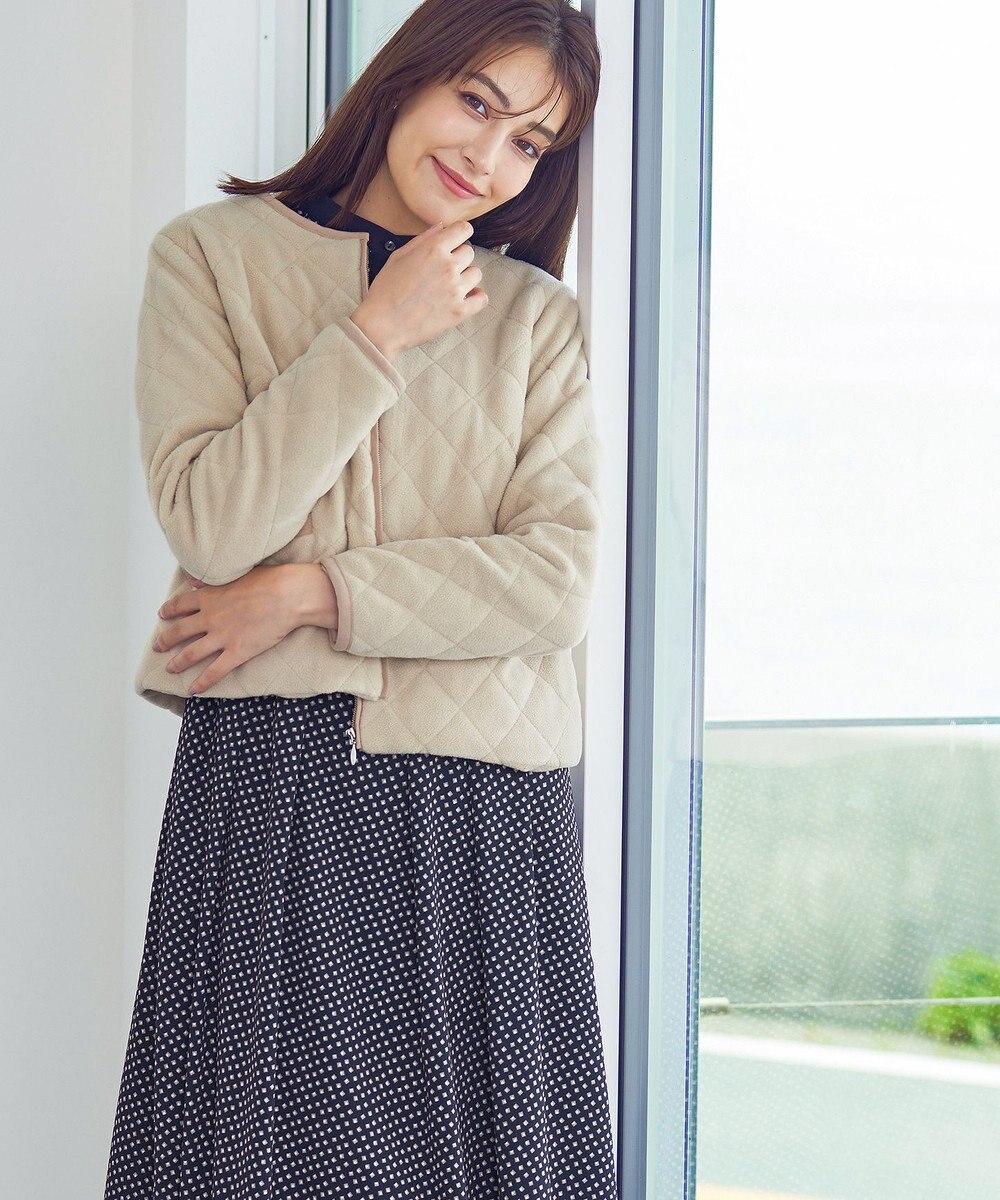 Tiaclasse ボアキルトショートジャケット 