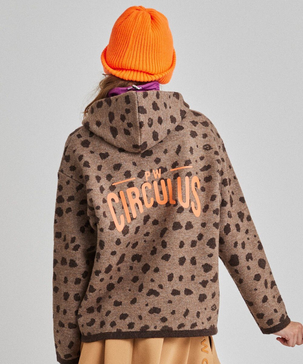 PW CIRCULUS 【WOMEN】SNOW LEOPARD柄フーディー 
