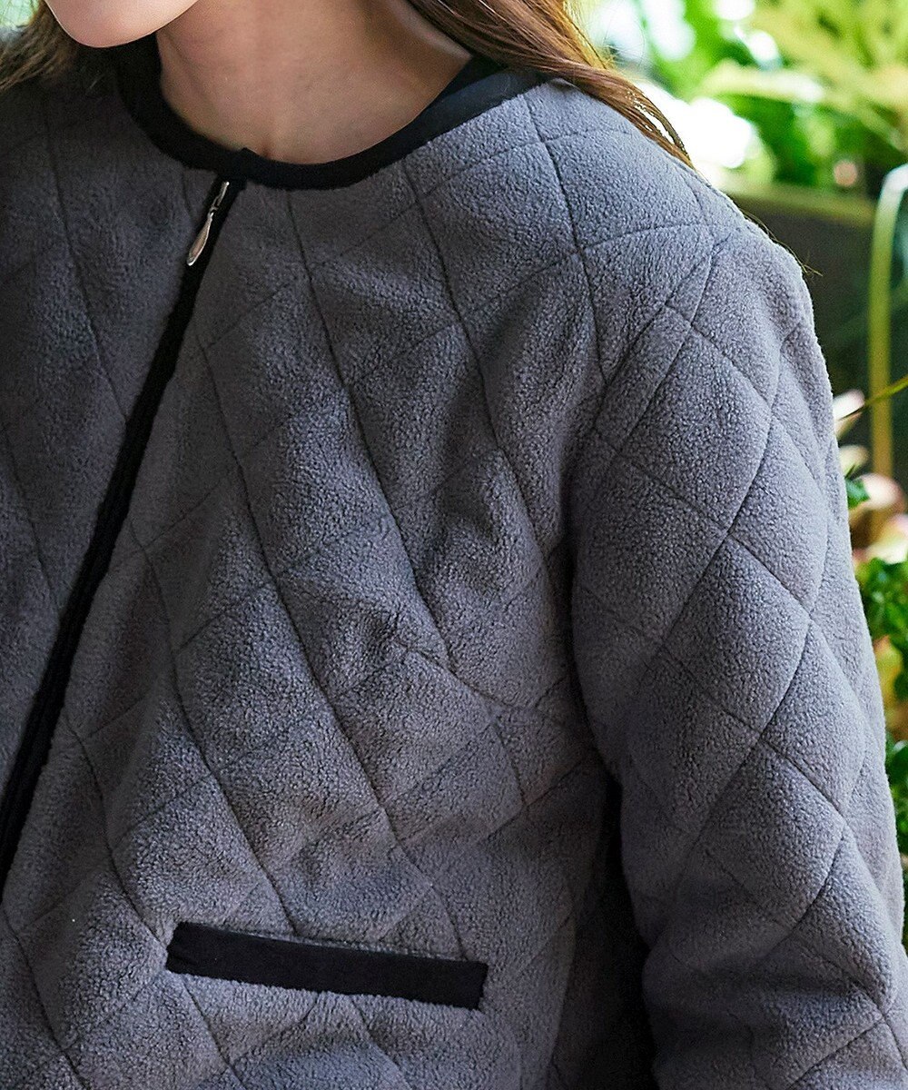 Tiaclasse ボアキルトショートジャケット 