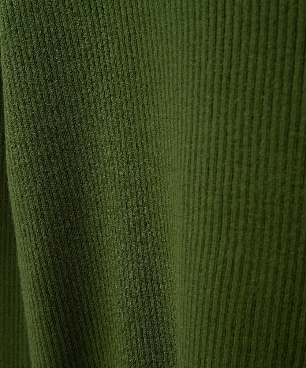 CRAFT STANDARD BOUTIQUE 洗える/とてもち袖フレア釦ボトルネックニットプルオーバー/24AW 