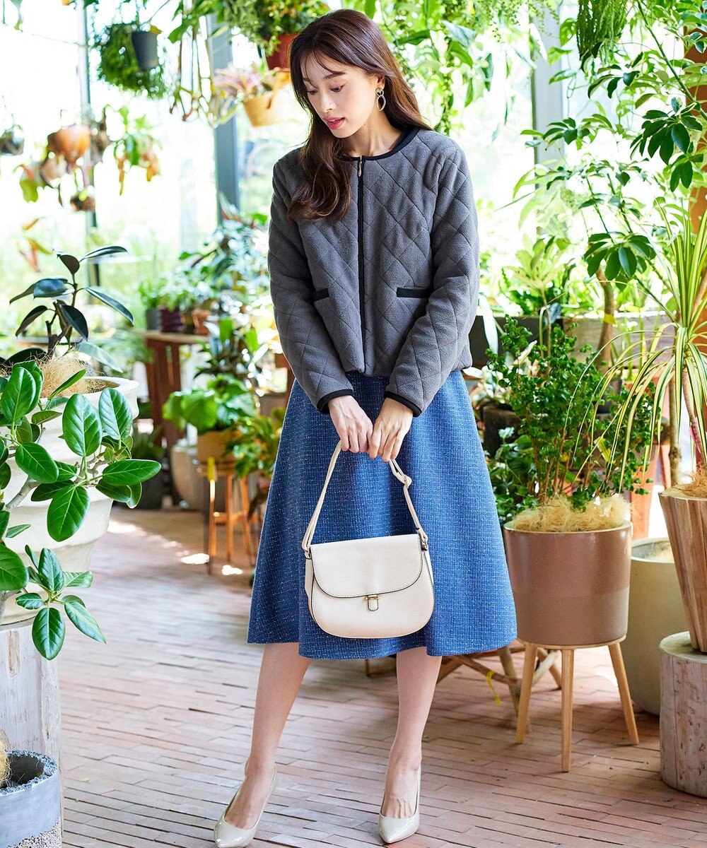 Tiaclasse ボアキルトショートジャケット 