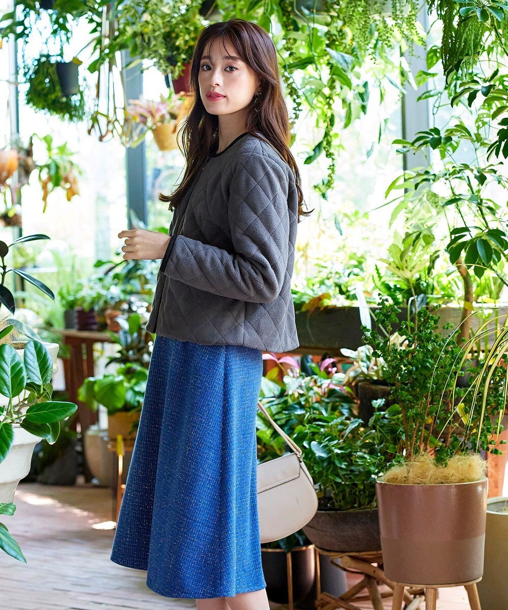 Tiaclasse ボアキルトショートジャケット 