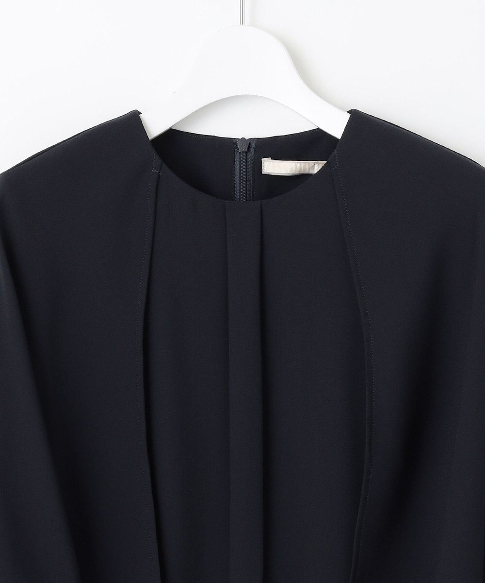 自由区 【洗える】バックサテンジョーゼット  ブラウス 