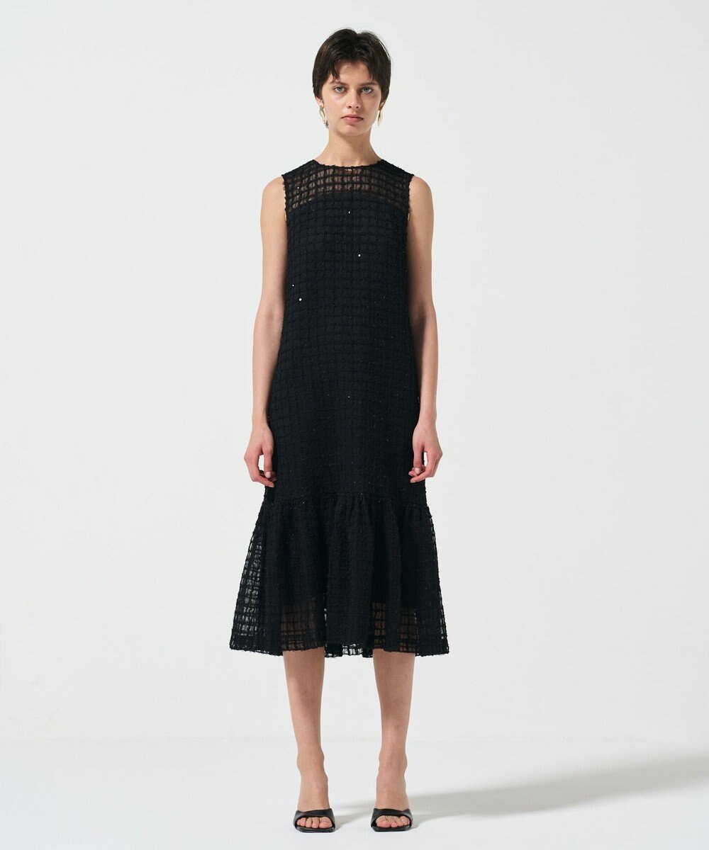 GRACE CONTINENTAL チュールチェックワンピース 