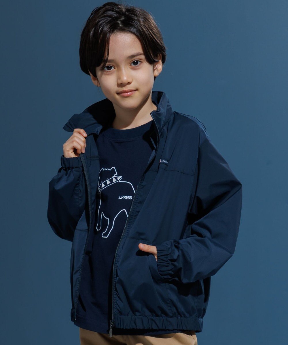 J.PRESS KIDS 【撥水】【140-170㎝】バックロゴ ポケッタブル ブルゾン 