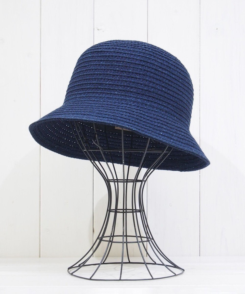 石田製帽 インディゴコットンブレード　バケットハット 
