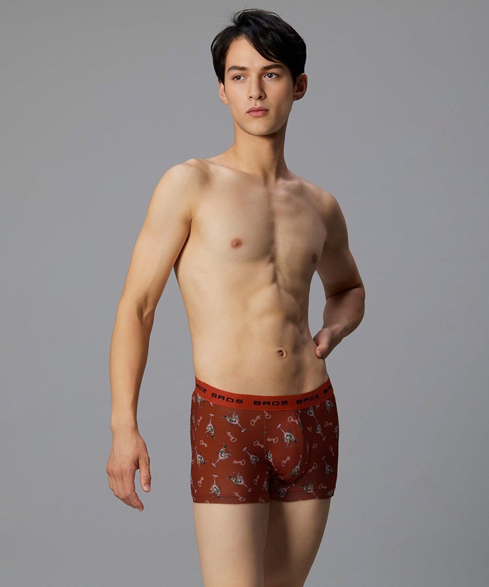 WACOAL MEN ボクサーパンツ【キモチ届けるパンツ】フロント快適設計 肌あたり軽減設計 前閉じ 下着 オリジナルメッセージカード付き GT3424 /ブロス バイ ワコールメン 