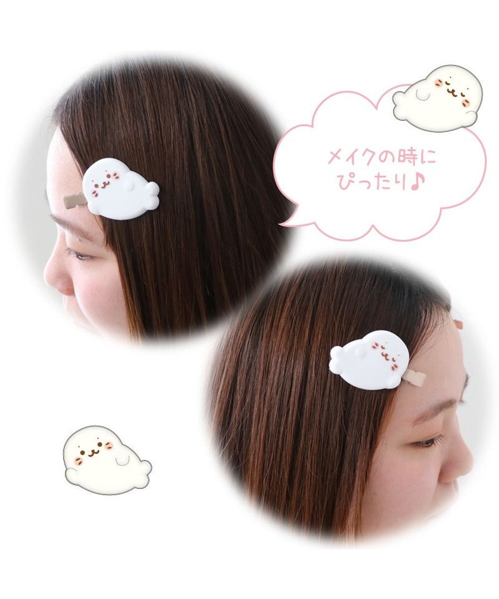 Mother garden しろたん ぷっくり 前髪クリップ 2個入り 《ごろね/しろたん＆らっこいぬ》 単品 