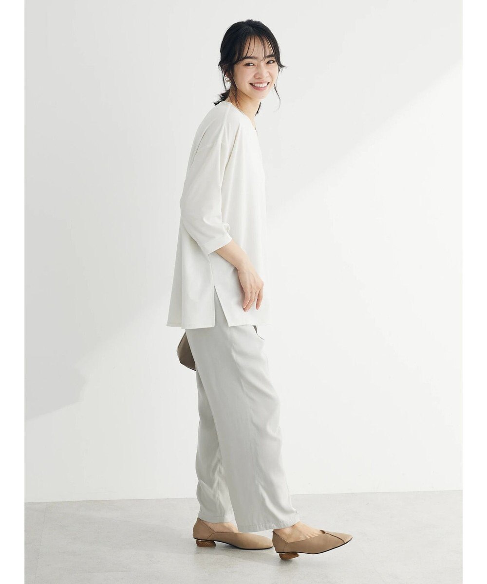 Green Parks バー付き７分袖ブラウソー 