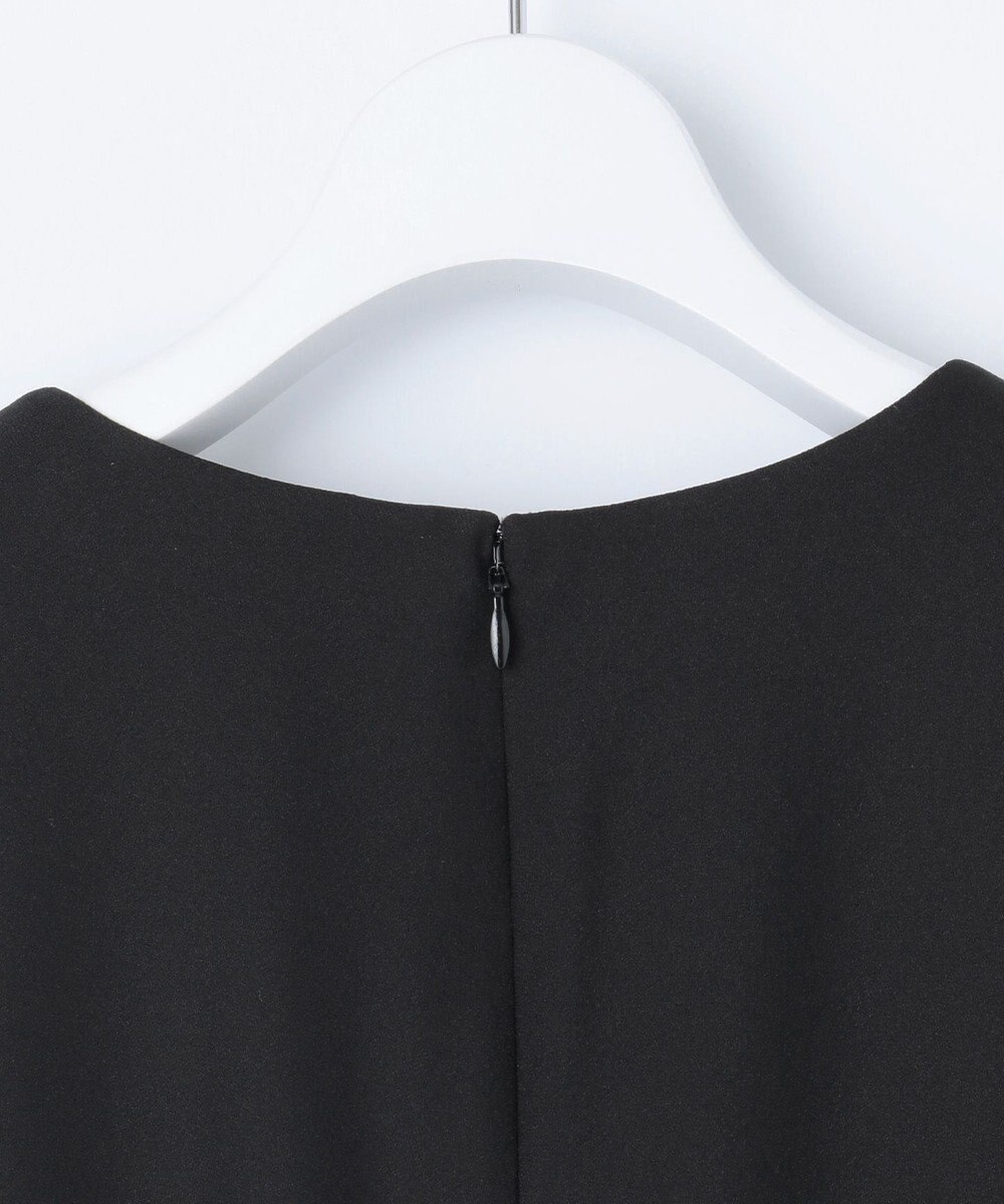 J.PRESS LADIES L 【洗える】ストレッチバックサテンジョーゼット Aライン ワンピース 