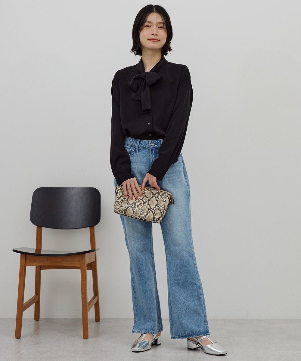 AMERICAN HOLIC 【イージーケア】ナロータイブラウス 