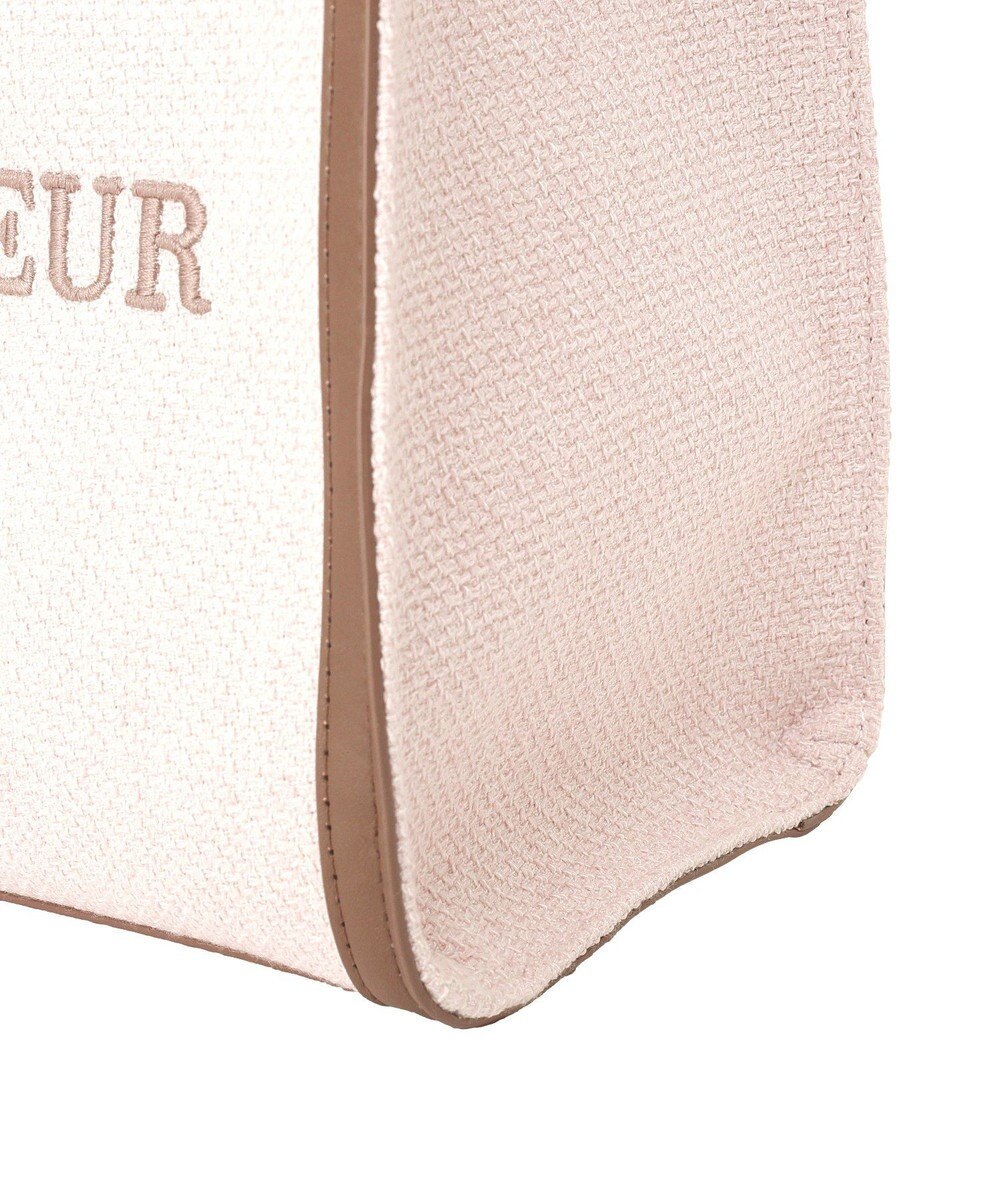 Maison de FLEUR スカーフ付きツイードスクエア２Ｗａｙトート 