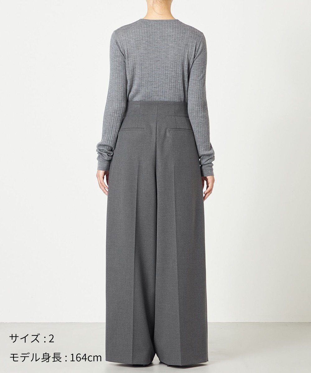 NAVE 【Nave・洗える】2WAYツイル ワイドパンツ 