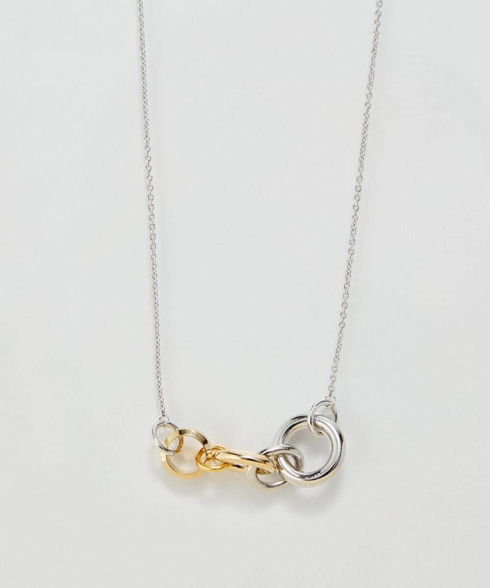 Phoebe 【金属アレルギー対応】ミックスループメタルネックレス　シルバー　ニッケルフリー 