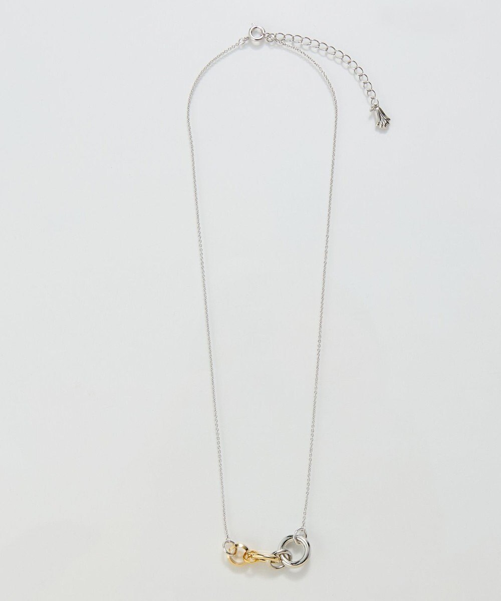 Phoebe 【金属アレルギー対応】ミックスループメタルネックレス　シルバー　ニッケルフリー 