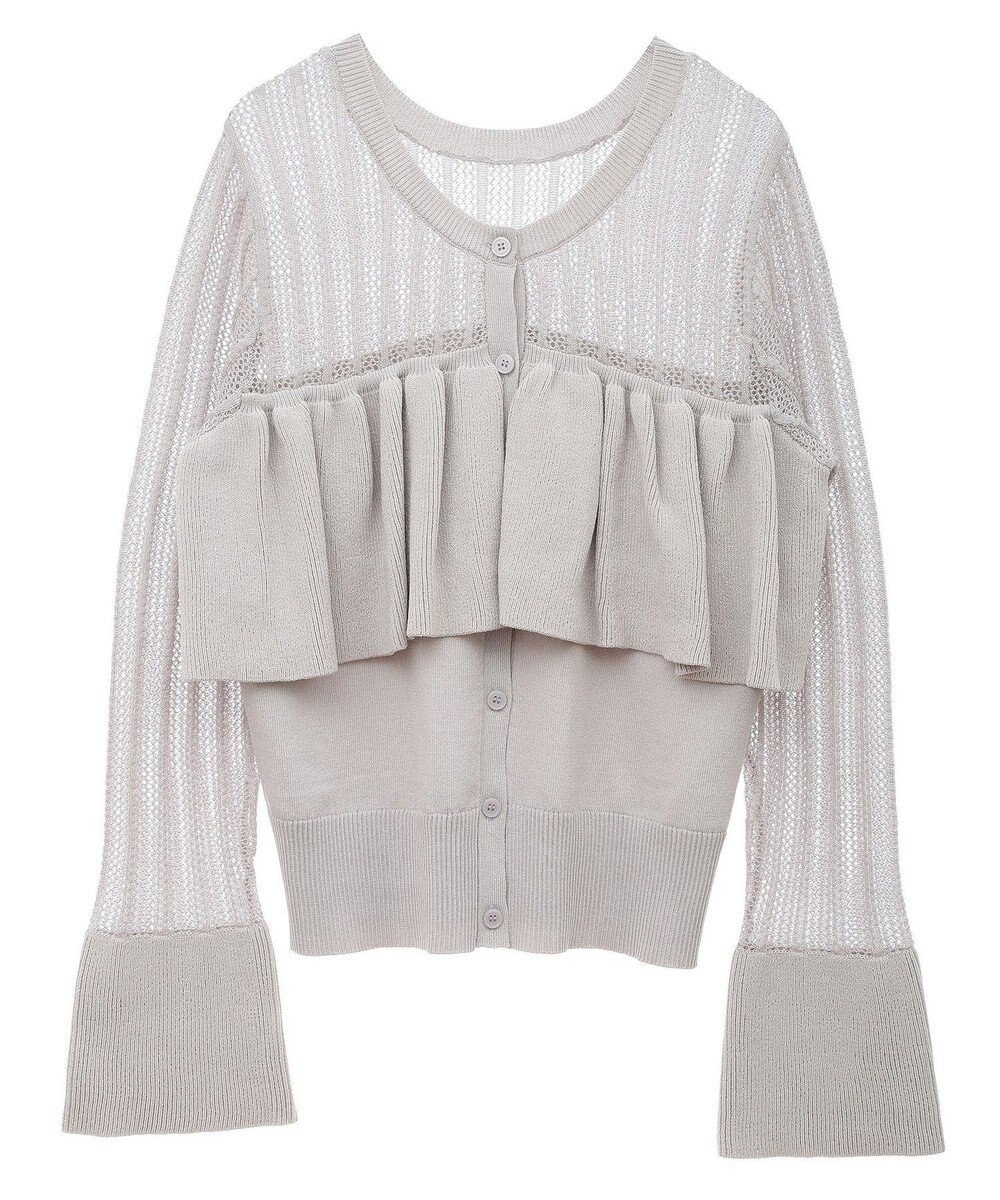 Green Parks ２ＷＡＹ　ラッフル切替ニットトップス 