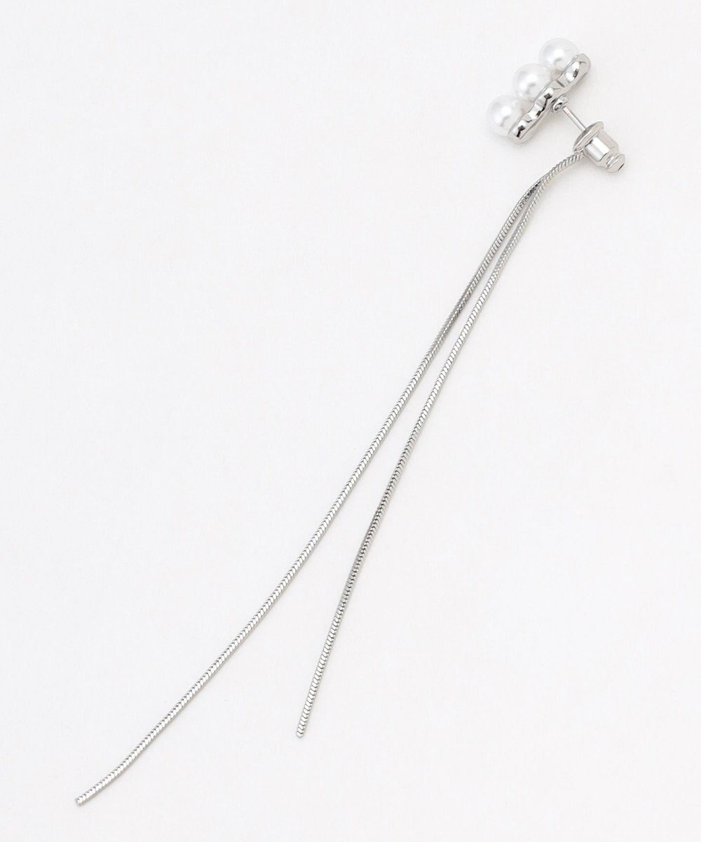 ANY 【WEB限定】ロングチェーンパールピアス（両耳用） 