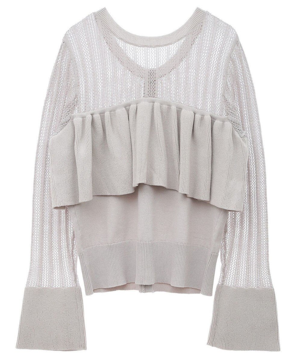 Green Parks ２ＷＡＹ　ラッフル切替ニットトップス 