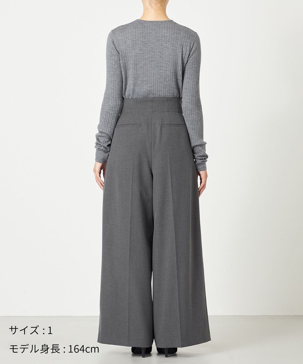 NAVE 【Nave・洗える】2WAYツイル ワイドパンツ 