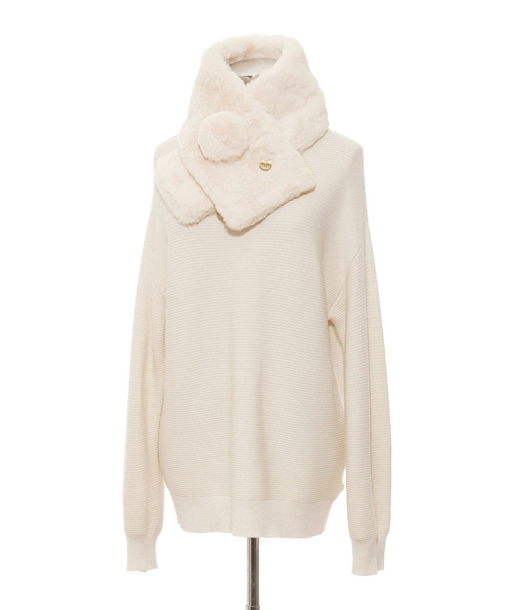 MOONBAT PAUL & JOE ACCESSOIRES フェイクファーポンマフラー 