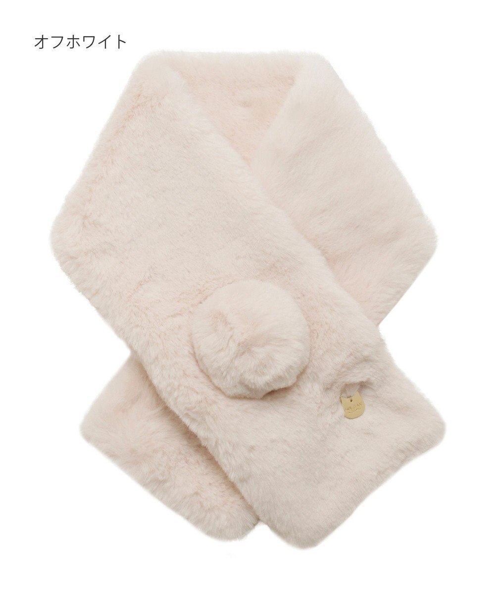 MOONBAT PAUL & JOE ACCESSOIRES フェイクファーポンマフラー 