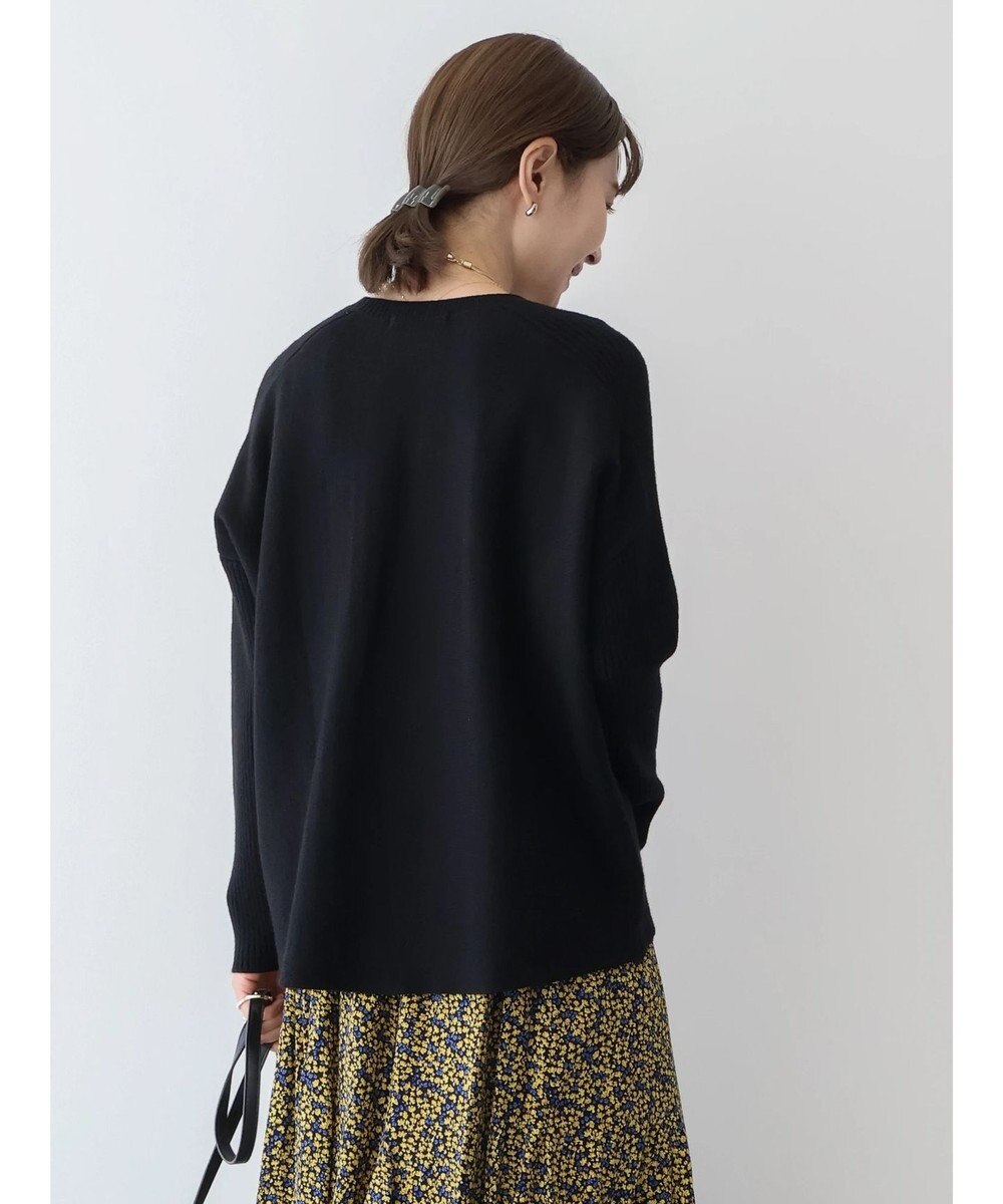 AMERICAN HOLIC バイパチ袖リブラグランニットプルオーバー 