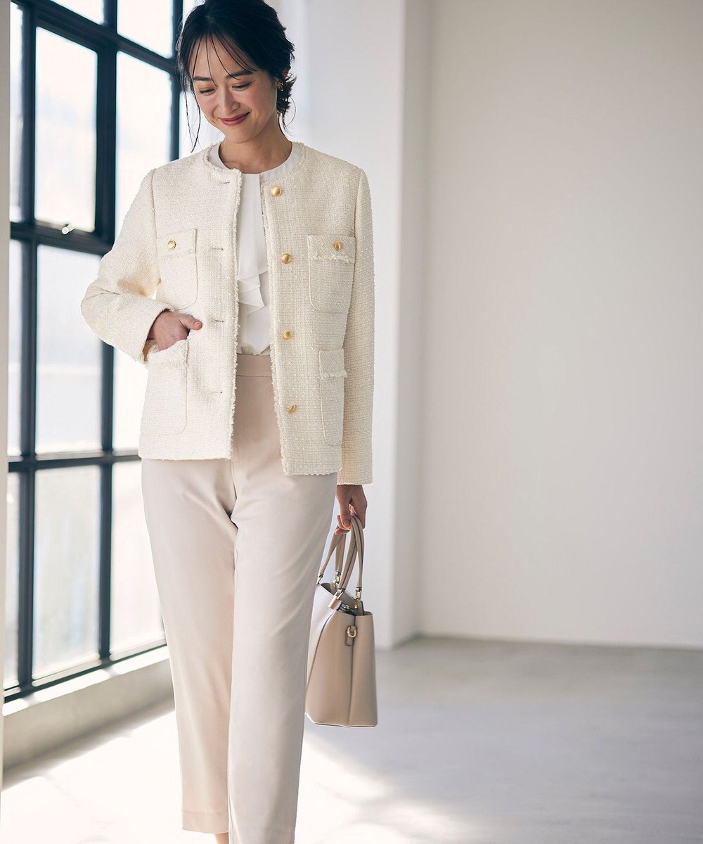 ANY SIS 【セットアップ可】セレモニーダブルクロス テーパードパンツ 