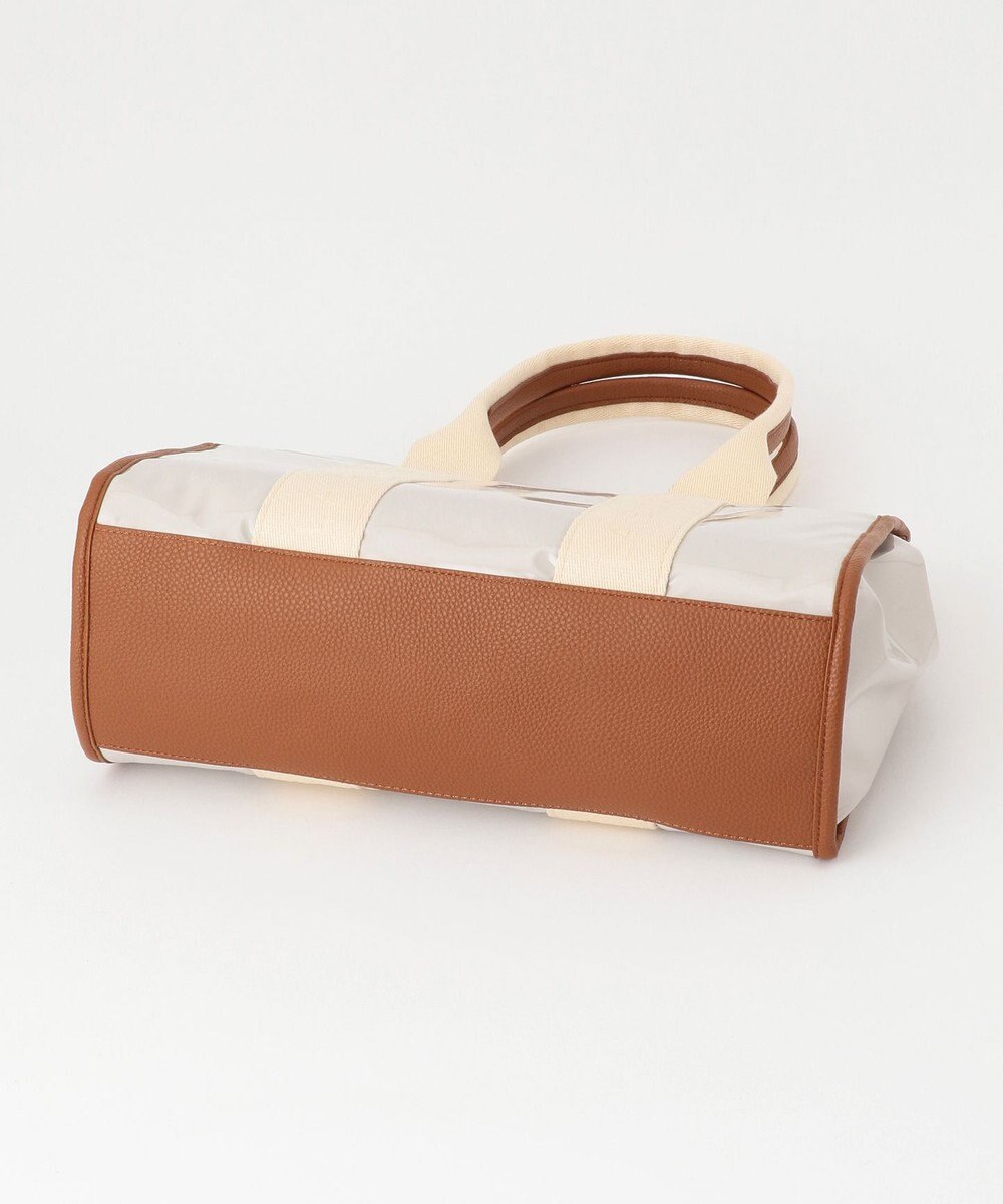 LA BAGAGERIE ソフトエナメル　ロゴテープトートバッグ　Lサイズ 