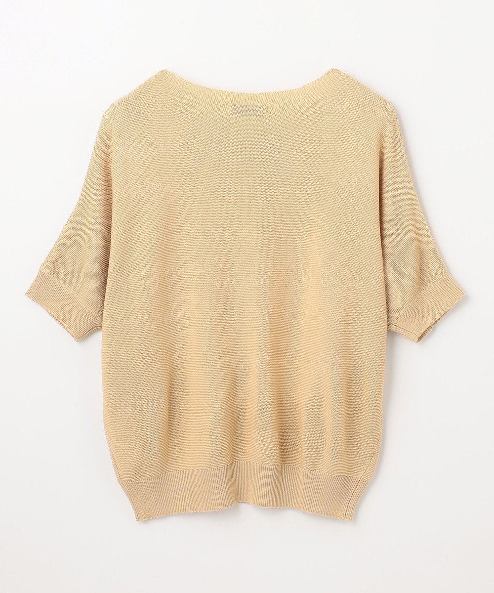 ANY 【洗濯機可/UVカット/アンチピリング】ハーフスリーブガーターニット 