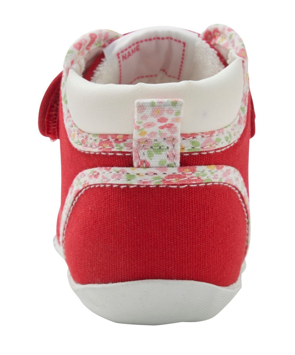 MIKI HOUSE HOT BISCUITS 【11.5-13.5cm】 小花柄 パイピング ファーストベビーシューズ 