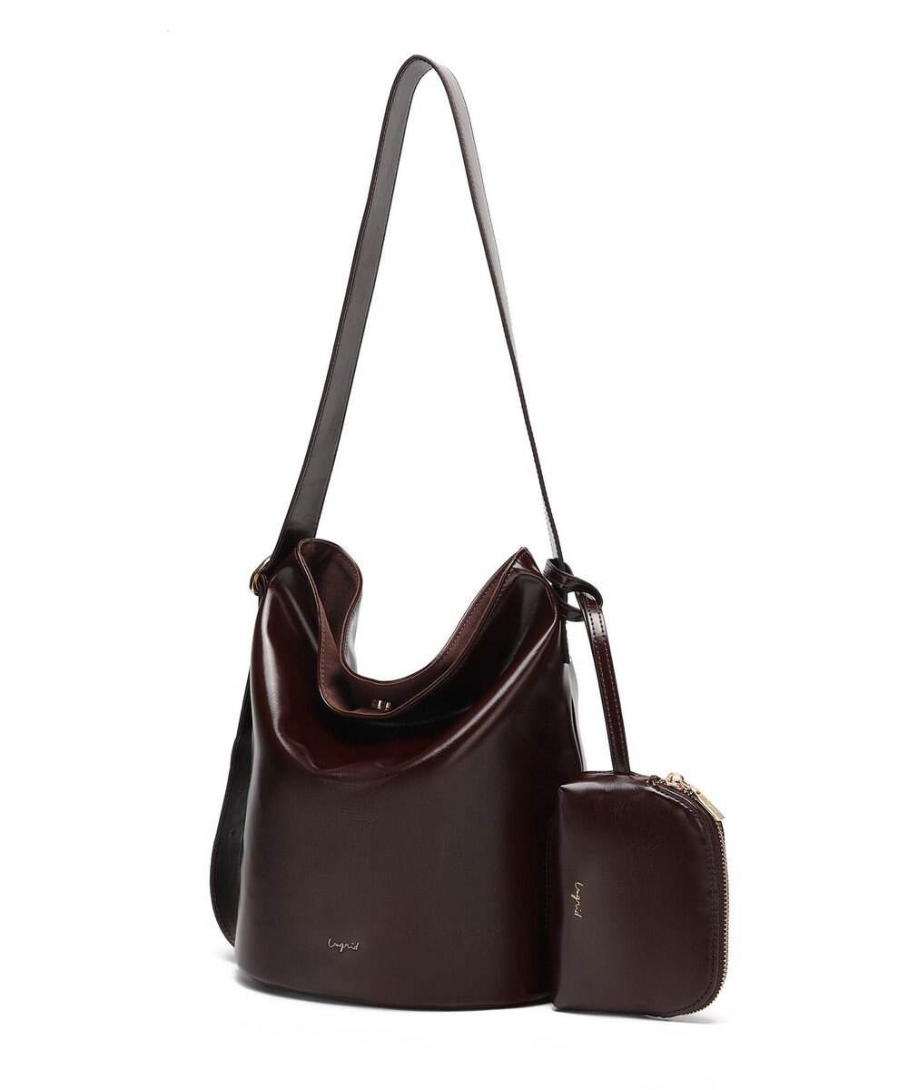 style code 【Ungrid/アングリッド】　ポーチチャーム付　バックルベルトバケットバッグ／500mlペットボトル収納可能 