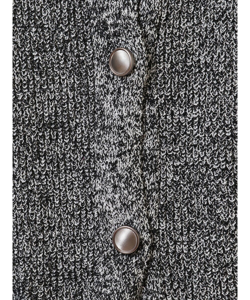 Green Parks シルバーボタンクルーネックベスト 