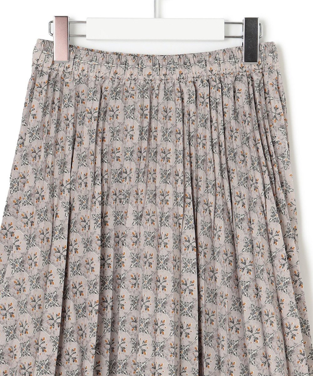 J.PRESS YORK STREET 【WOMEN】タイルプリント プリーツスカート 