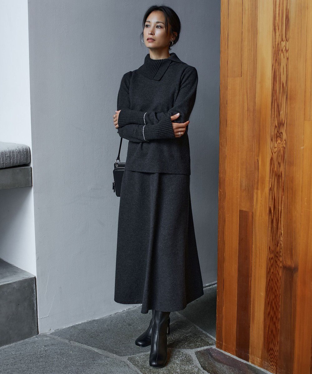 ICB L ミルドウール ニットスカート 