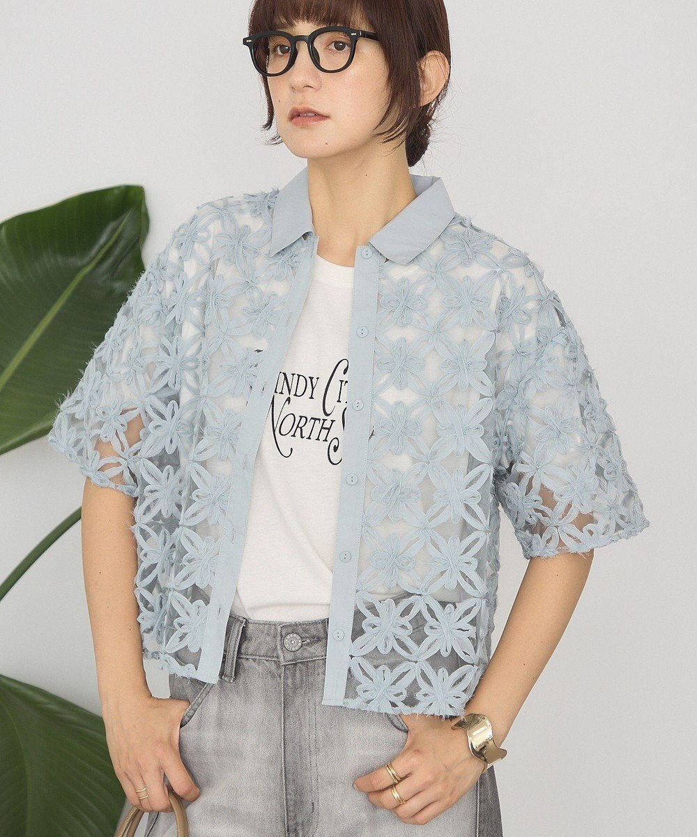 AMERICAN HOLIC アートレース半袖シャツ 