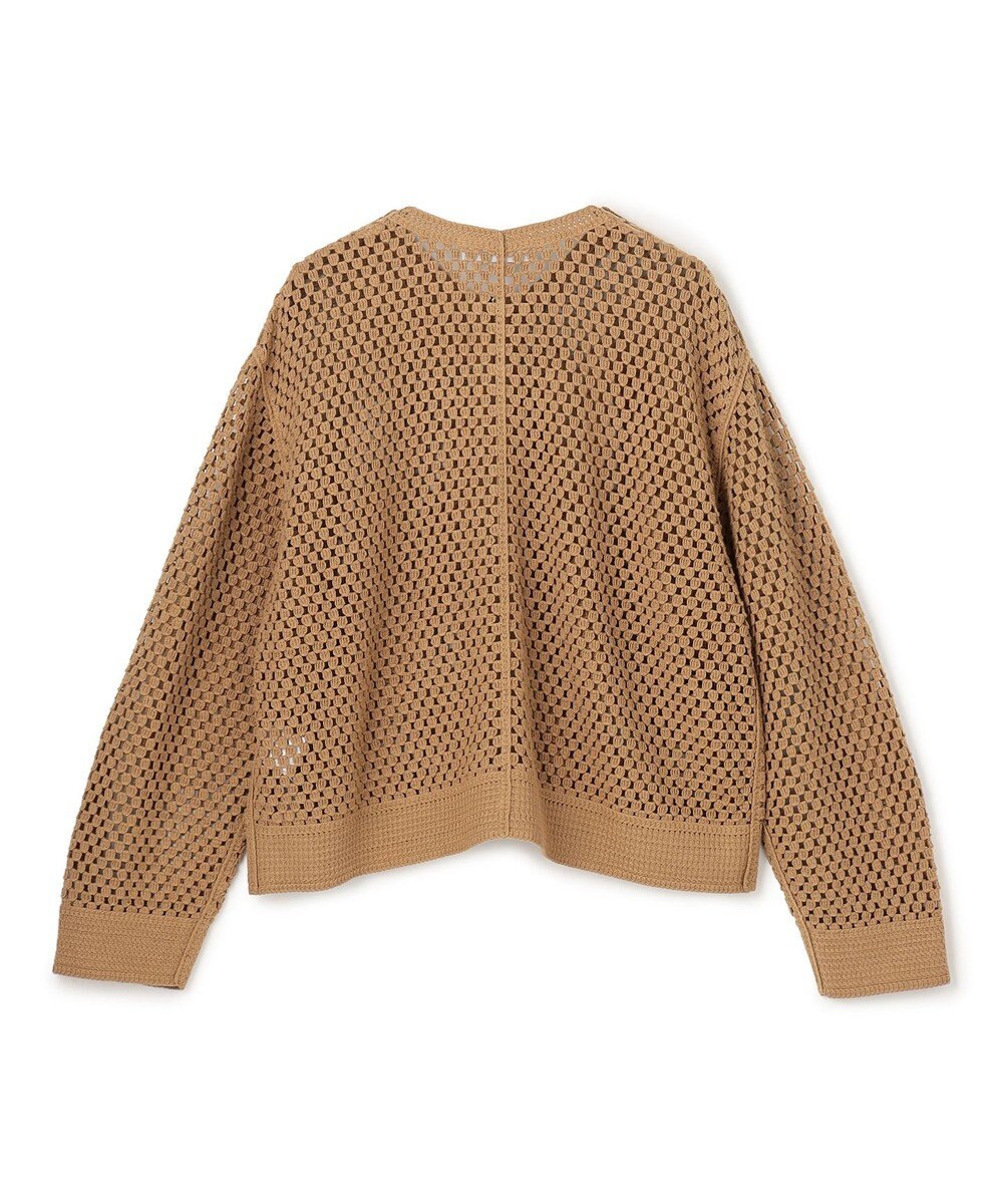 UNFILO L クロシェレースニット ZIPカーディガン 