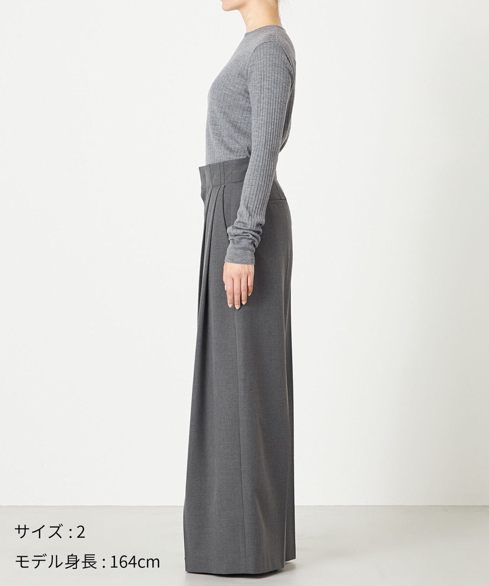NAVE 【Nave・洗える】2WAYツイル ワイドパンツ 