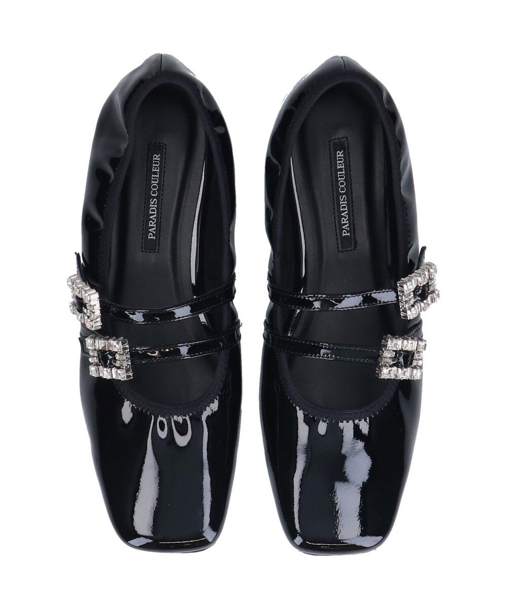 Bridget Birkin 【PARADIS COULEUR】ビジューバックルダブルストラップバレエ 