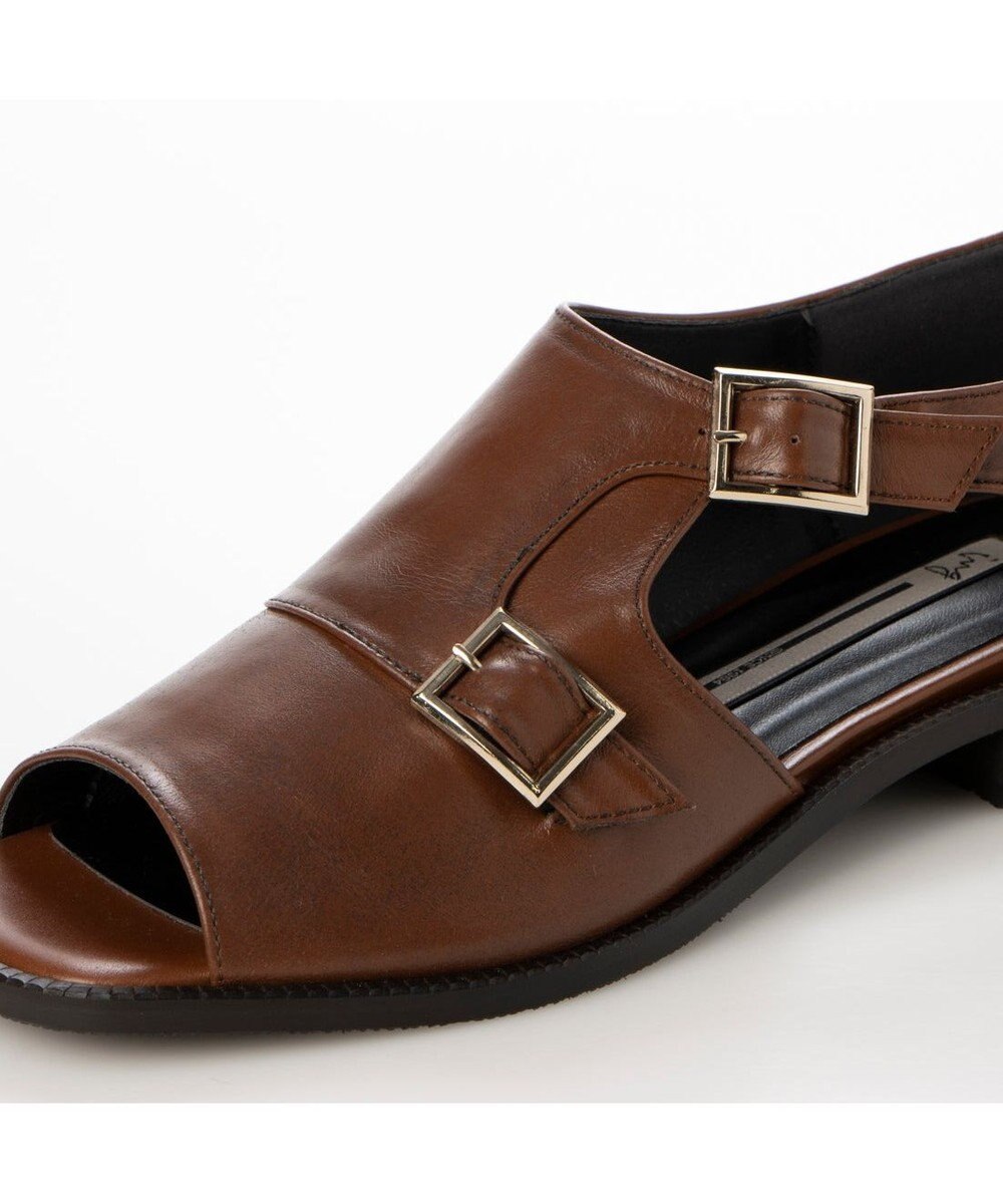 ing <ing>ダブルモンクサイドオープンシューズ 