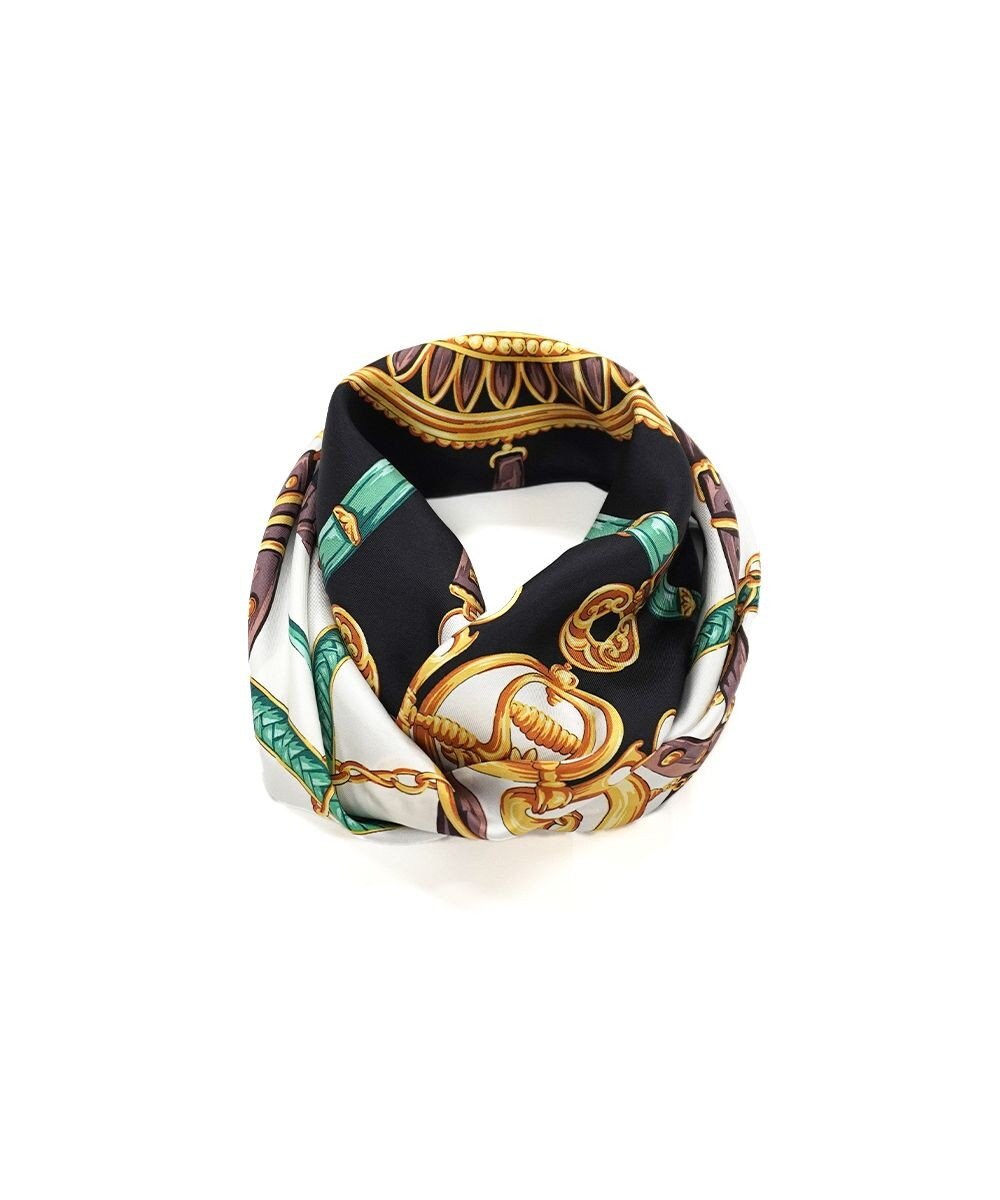 Marca 【Marcaオリジナル】ビット・ベルト 大判 シルクツイル スカーフ 