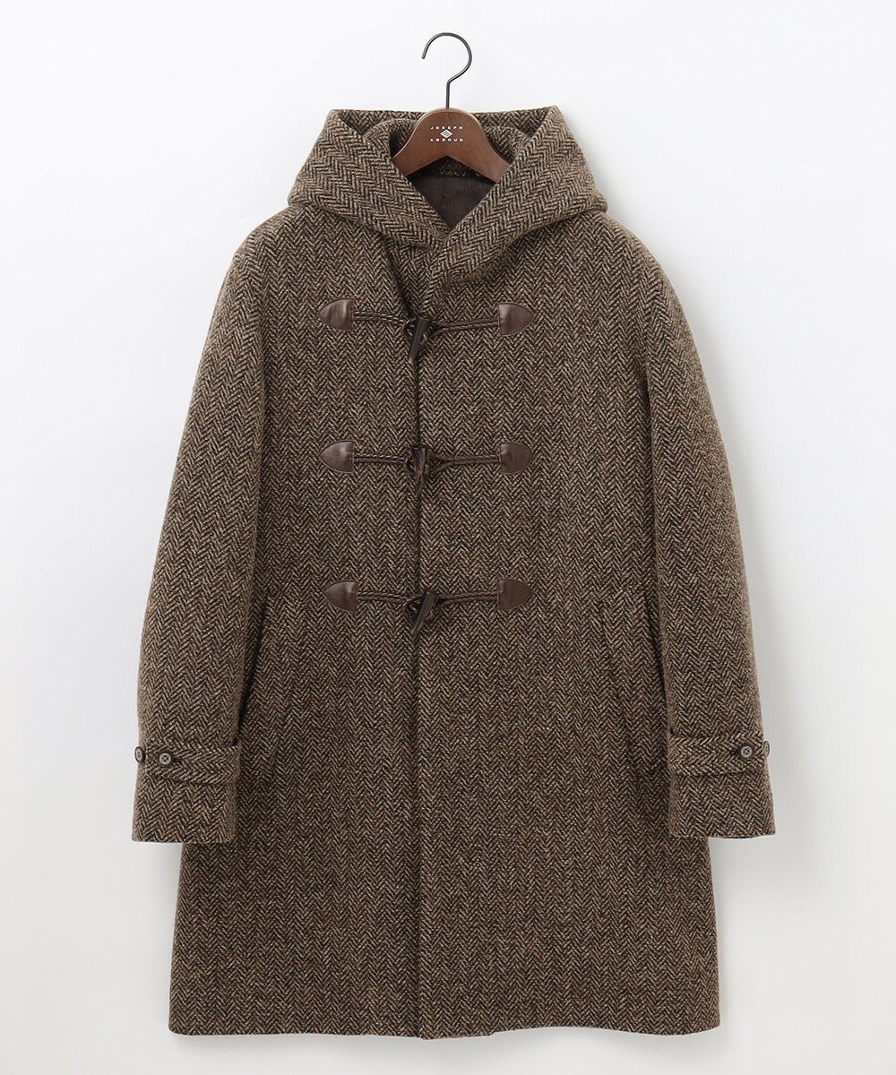 JOSEPH ABBOUD 【軽量/シェットランドツィード/インポート素材】 シェットランドツィード ダッフルコート 