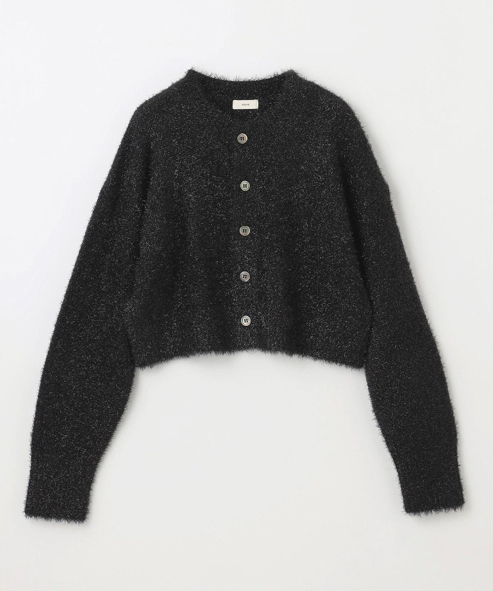 NAVE 【Nave・洗える】ラメニット カーディガン 