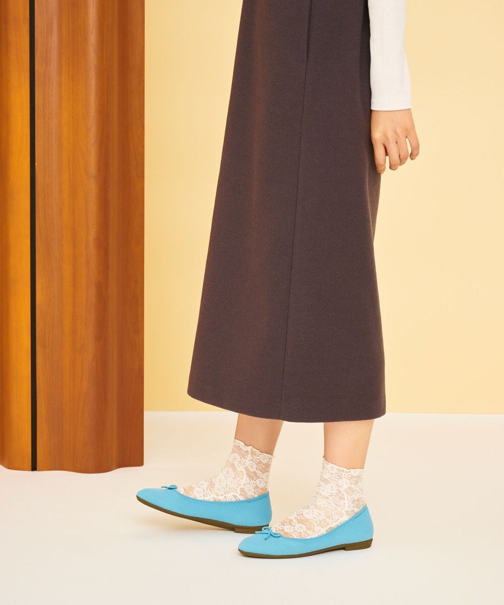 steppi 【洗える/撥水】ラウンド バレエ パンプス 