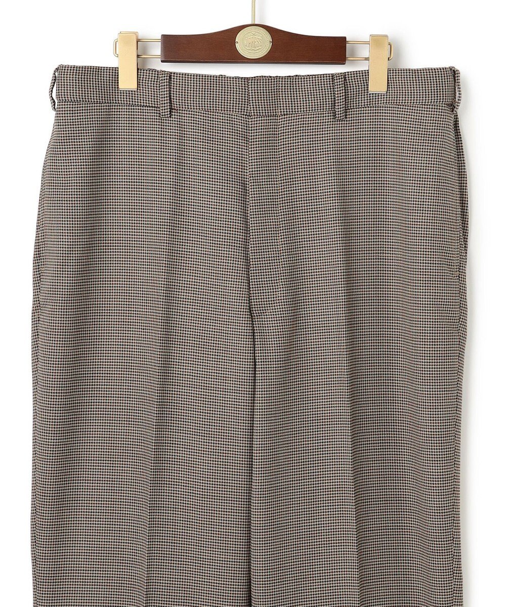 J.PRESS MEN 【J.PRESS ORIGINALS】【UNISEX】Wool Polyester Gunclub Check Piped Stem Nontuck Slacks 