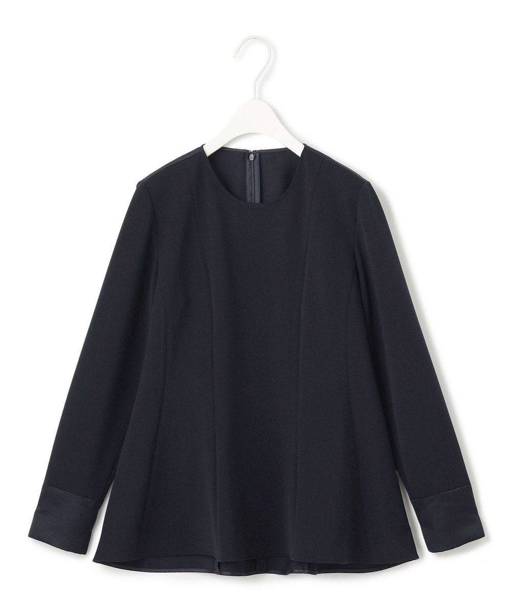 ICB L 【洗える】ミリオーネダンボールニット ペプラムブラウス 