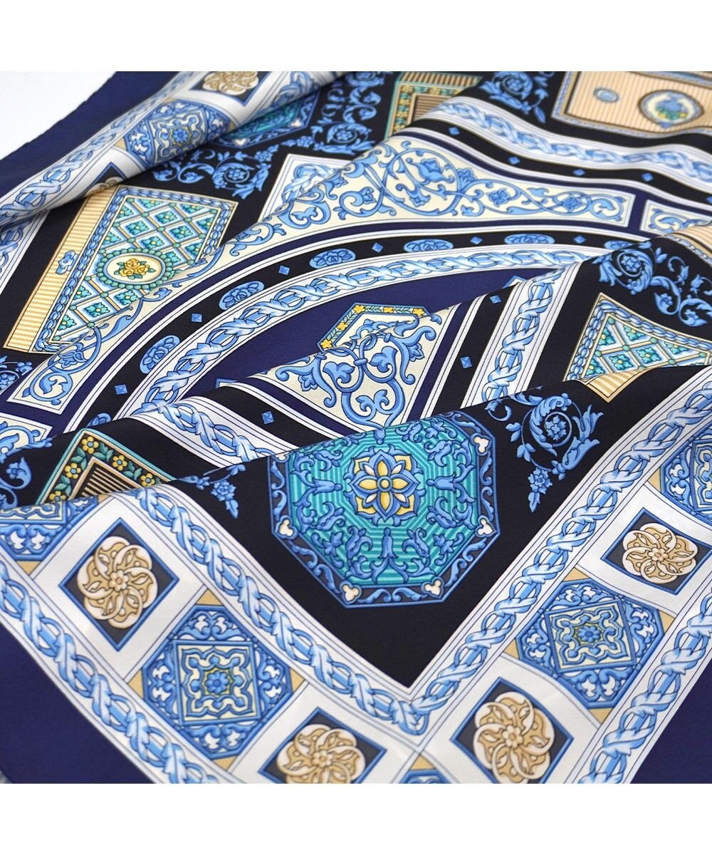 Marca 【伝統横濱スカーフ】宝石箱  大判 シルクツイル スカーフ 