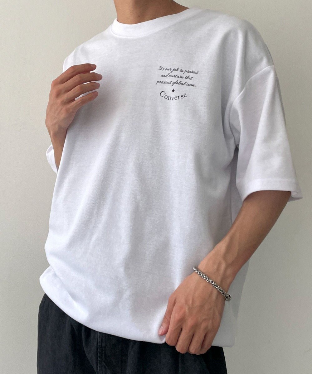 WEGO 【速乾】CONVERSEフォトプリントドロストＴ 