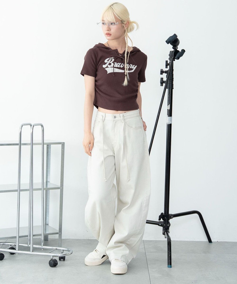 WEGO ワイドカーブスウィッチングパンツ 