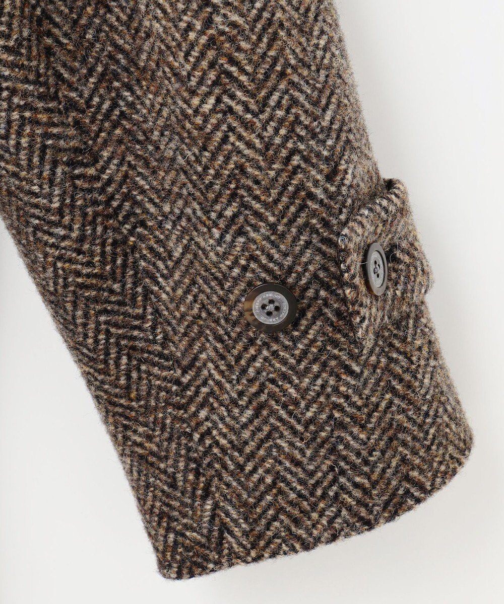 JOSEPH ABBOUD 【キングサイズ・軽量/シェットランドツィード/インポート素材】 シェットランドツィード ダッフルコート 